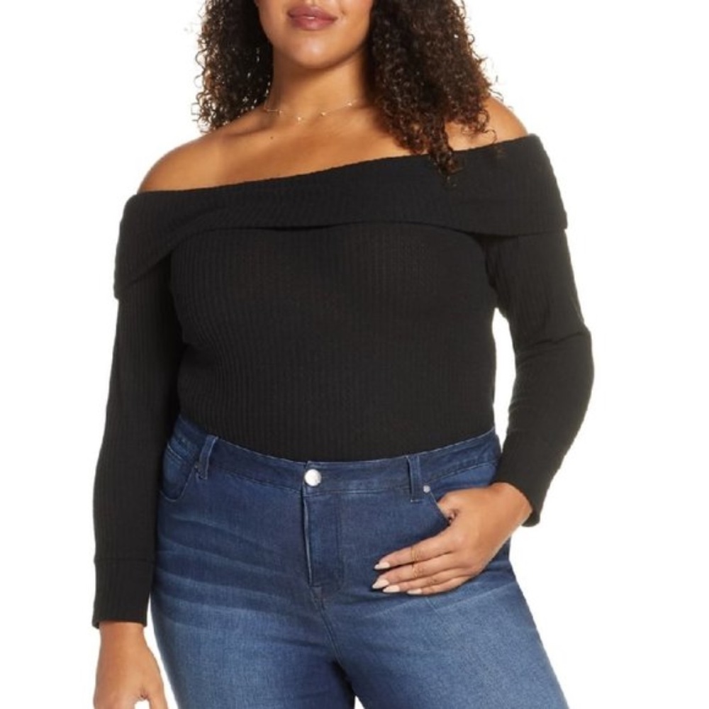 BP. Off the Shoulder Knit Top BOUTIQUE
